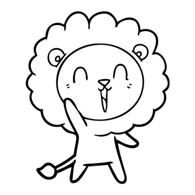 Çizgi film karakterinin vektör çizimi