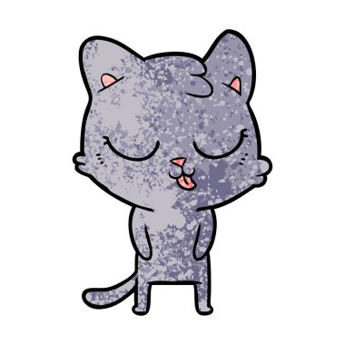 Çizgi film kedisinin vektör çizimi