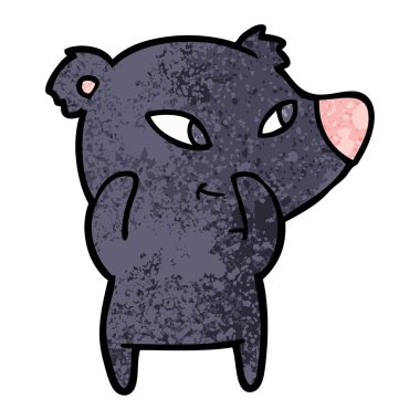 Çizgi film ayısının vektör çizimi