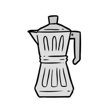 vektör çizim karikatür espresso makinesi