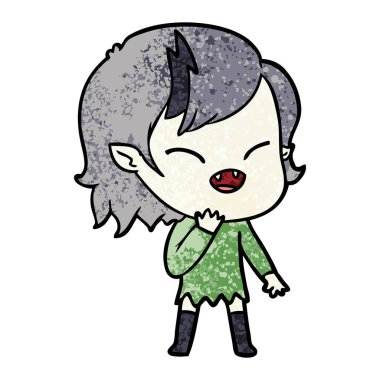 gülen vampir kız çizgi film