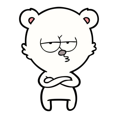 Kutup Ayısı Çizgi Filminin Vektör İllüstrasyonu