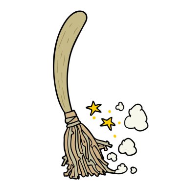 Cadılar Bayramı karikatür cadılar süpürge