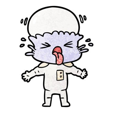 Çizgi film uzaylılarının vektör çizimi