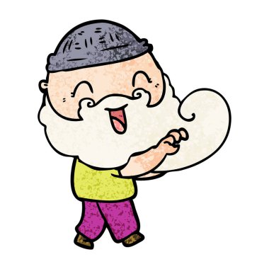 mutlu sakallı adam kapma