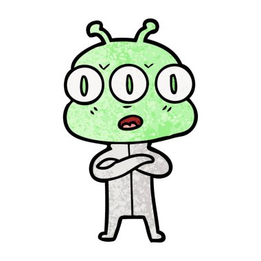 üç gözlü yabancı çizgi film