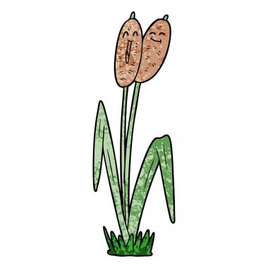 çizgi film bullrush vektör çizim