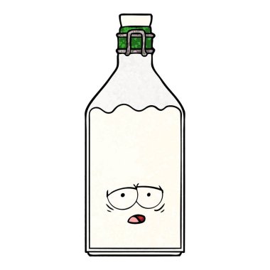 çizgi film eski süt şişesi