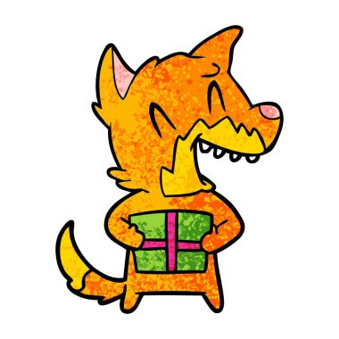 gülen Noel tilki çizgi film