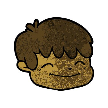 vektör çizim karikatür erkek yüz