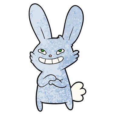 Çizgi film tavşanının vektör çizimi