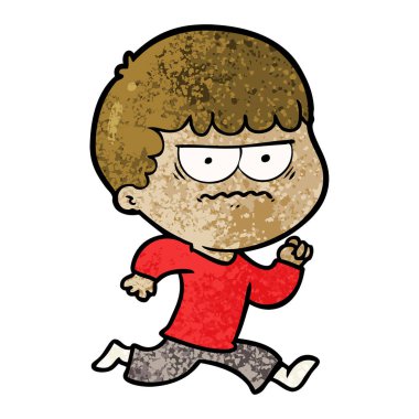 vektör çizim karikatür kızgın adam