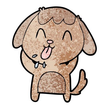 Çizgi film köpeğinin vektör çizimi