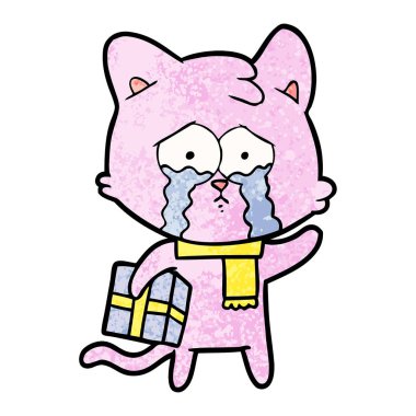 Çizgi film kedisinin vektör çizimi