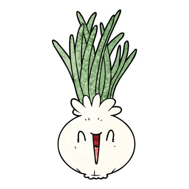 vektör çizim karikatür soğan