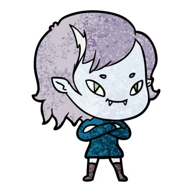 çizgi film dostu vampir kız