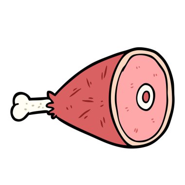 etin pişmiş karikatür bacak