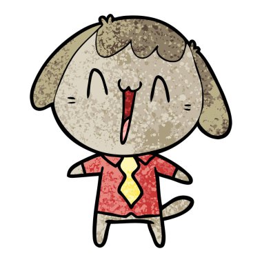 Çizgi film köpeğinin vektör çizimi