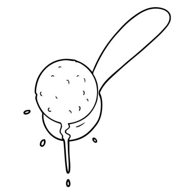 çizgi film dondurma kaşık