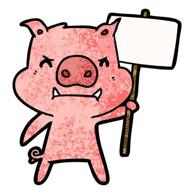 kızgın çizgi film domuz protesto