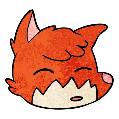 Çizgi film tilkisinin vektör çizimi