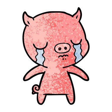 Çizgi film domuzunun vektör çizimi