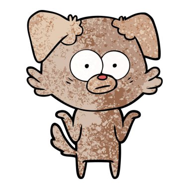 Çizgi film köpeğinin vektör çizimi