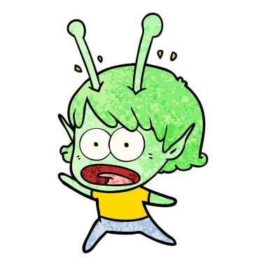 çizgi film şok uzaylı kız