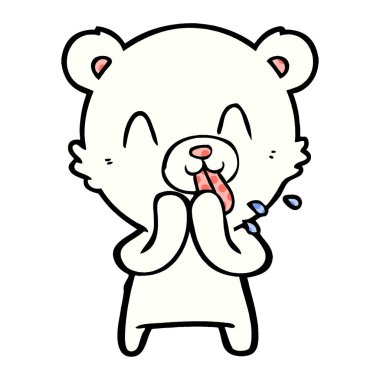 Kutup Ayısı Çizgi Filminin Vektör İllüstrasyonu