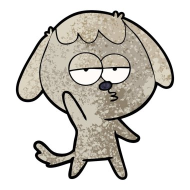 Çizgi film köpeğinin vektör çizimi