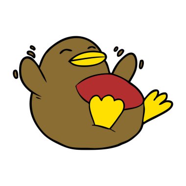 vektör çizim karikatür Robin