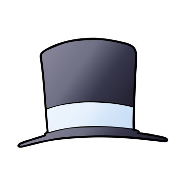 vektör çizim karikatür şapka