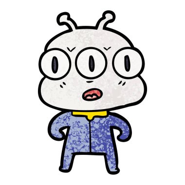 üç gözlü yabancı çizgi film