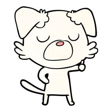 Çizgi film köpeğinin vektör çizimi