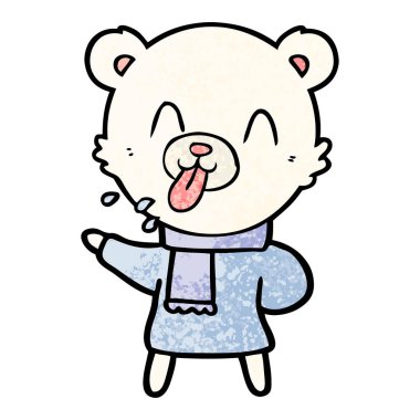 Çizgi film ayısının vektör çizimi