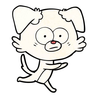 Çizgi film köpeğinin vektör çizimi