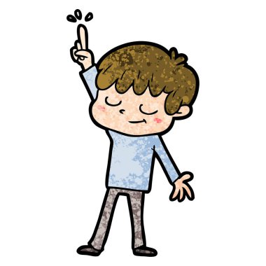 vektör çizim karikatür mutlu çocuk