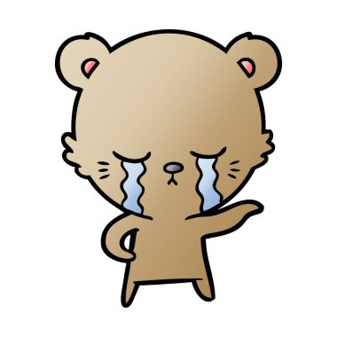 ayı çizgi film karakteri vektör çizim 