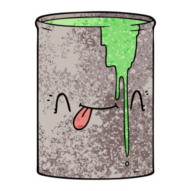 vektör çizim karikatür zehirli atık