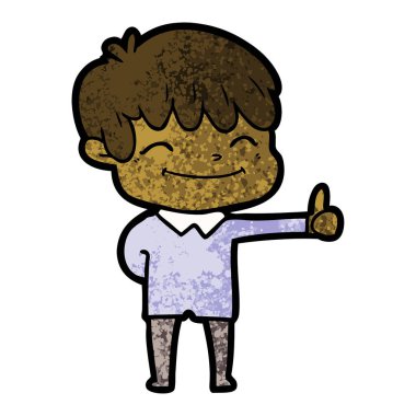 vektör çizim karikatür mutlu çocuk