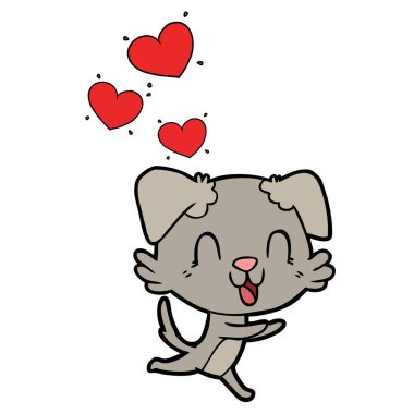 Çizgi film köpeğinin vektör çizimi