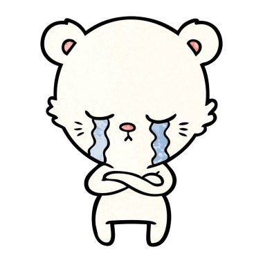 Kutup Ayısı Çizgi Filminin Vektör İllüstrasyonu