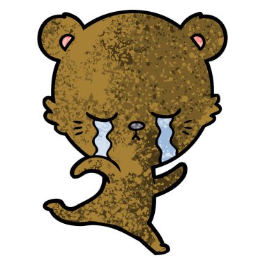 Çizgi film ayısının vektör çizimi