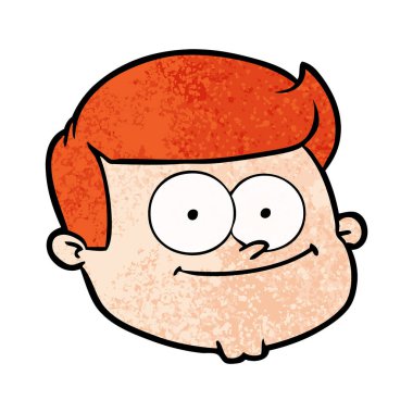 vektör çizim karikatür erkek yüz