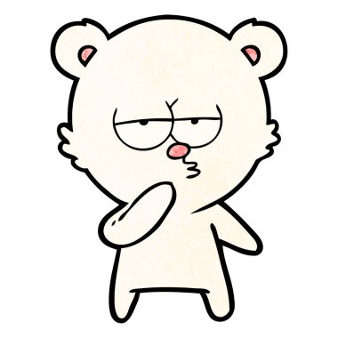 sıkılmış kutup ayısı çizgi film