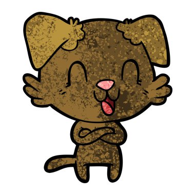 Çizgi film köpeğinin vektör çizimi