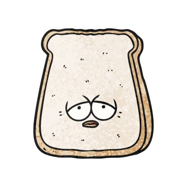 çizgi film yorgun eski dilim ekmek