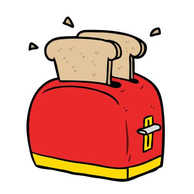 ekmek kızartma karikatür ekmek kızartma makinesi