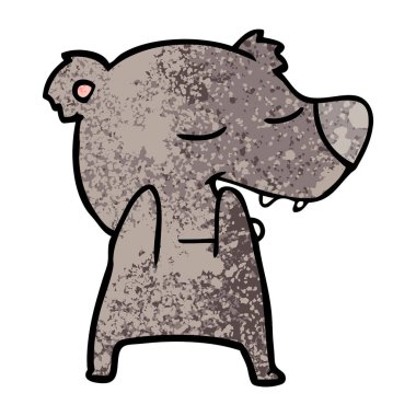 Çizgi film ayısının vektör çizimi