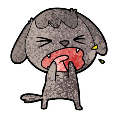 Çizgi film köpeğinin vektör çizimi